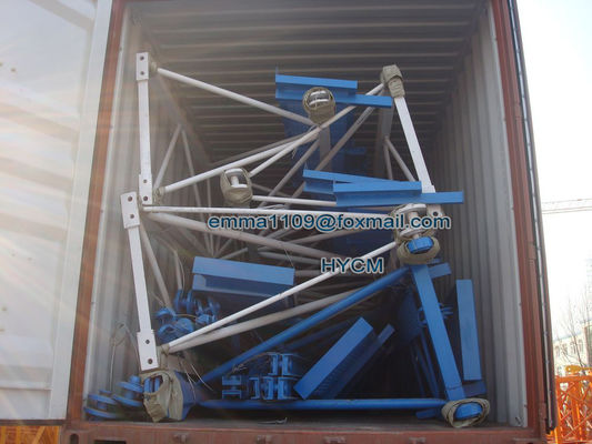 Верхний плоский башенный кран QTP5010 50M Boom Long 5TONS Спецификации