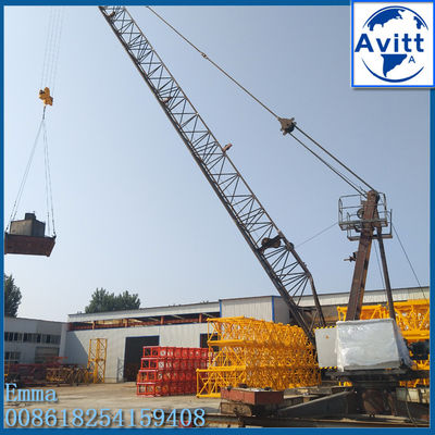6 тонн нагрузки QD2420 Derrick Luffing Cranes 24 м длина рук 150 м высота