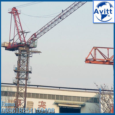 Фиксированный D63 Jib Luffing Tower Crane 24m Boom 2,0t Конечная нагрузка и 6t Максимальная нагрузка